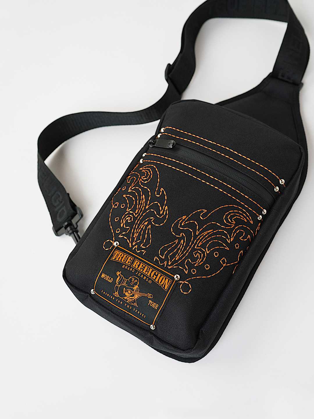 LOGO EMBROIDERED PATCH SLING BAG, image 5