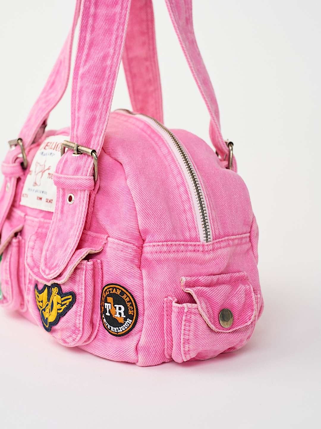 LOGO PATCH HANDBAG, image 6