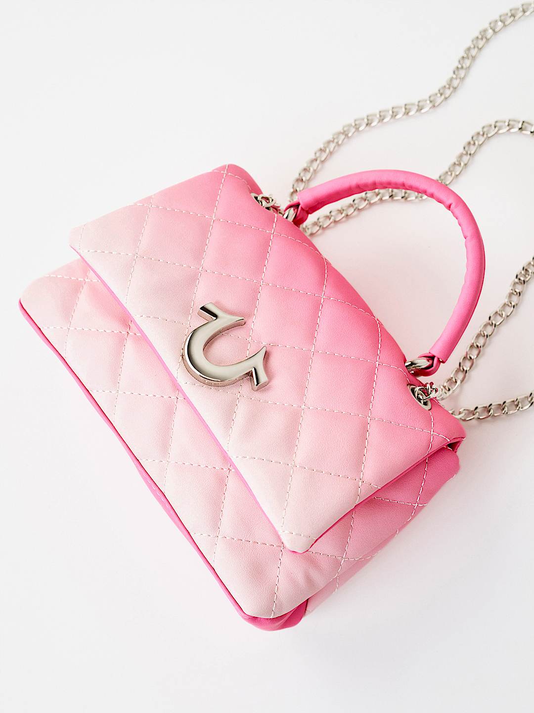 QUILTED HORSESHOE HANDBAG, image 4
