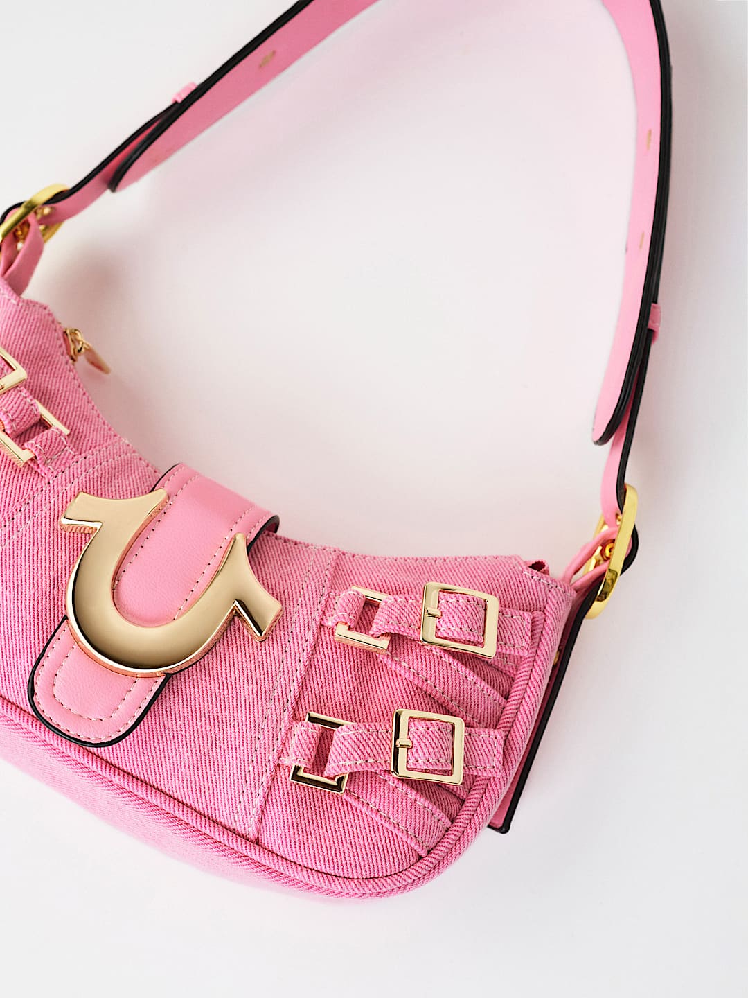 BUCKLE HORSESHOE HANDBAG, image 5