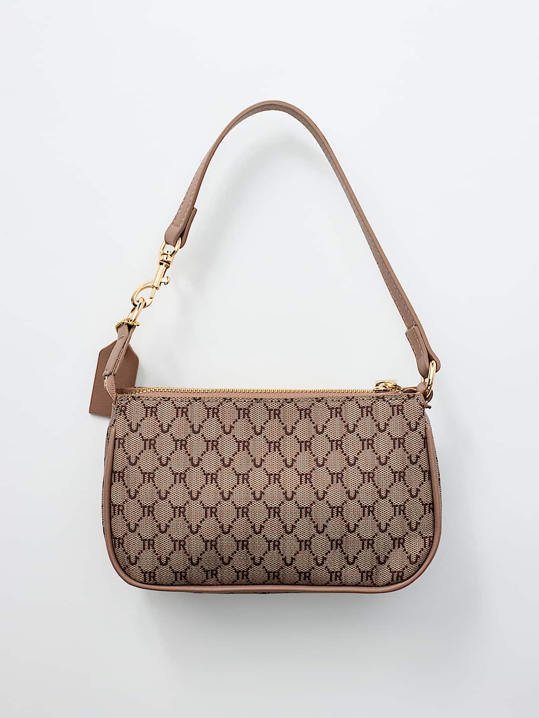 LOGO HORSESHOE ALLOVER PRINT HANDBAG, image 3