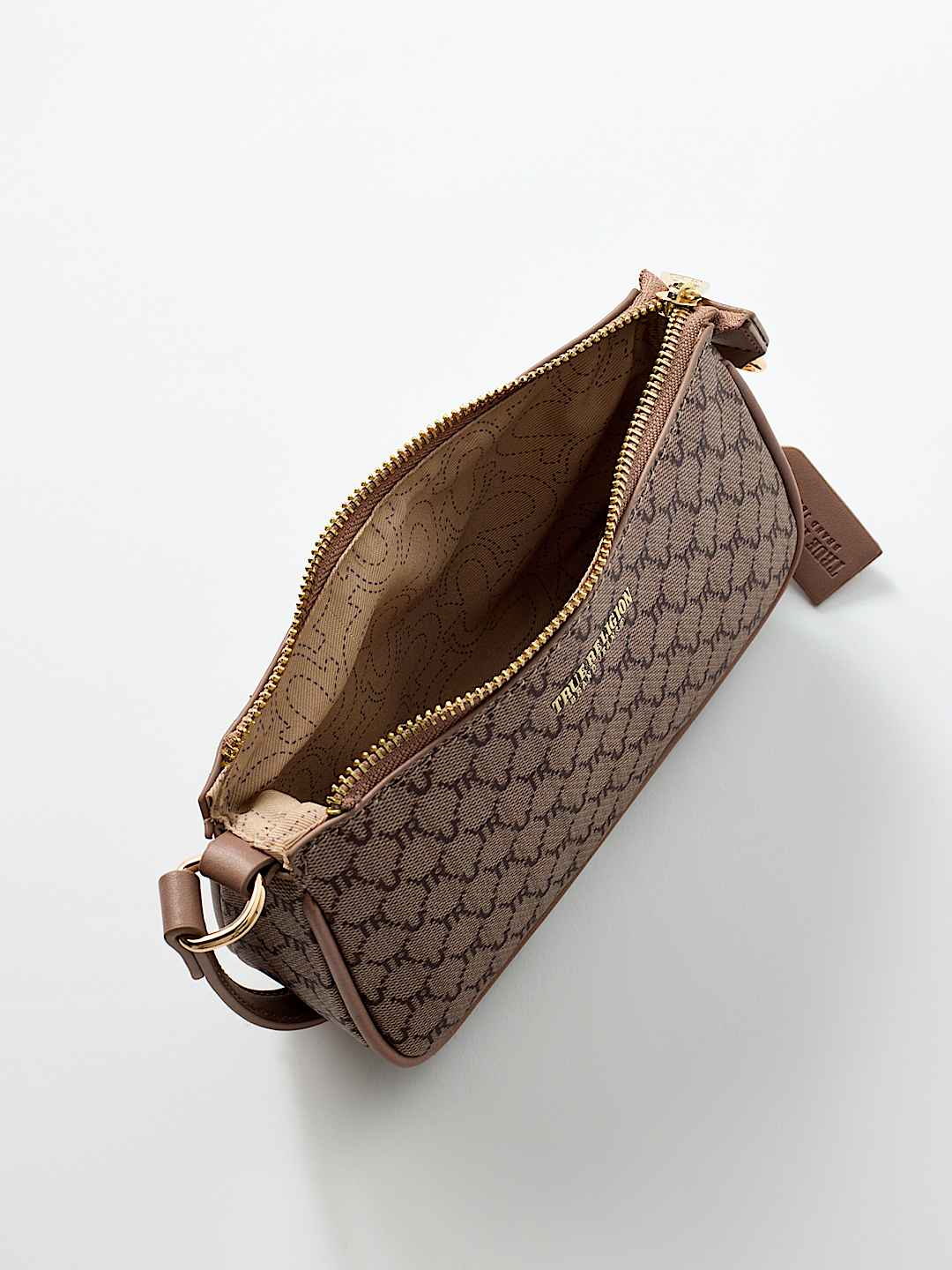 LOGO HORSESHOE ALLOVER PRINT HANDBAG, image 5