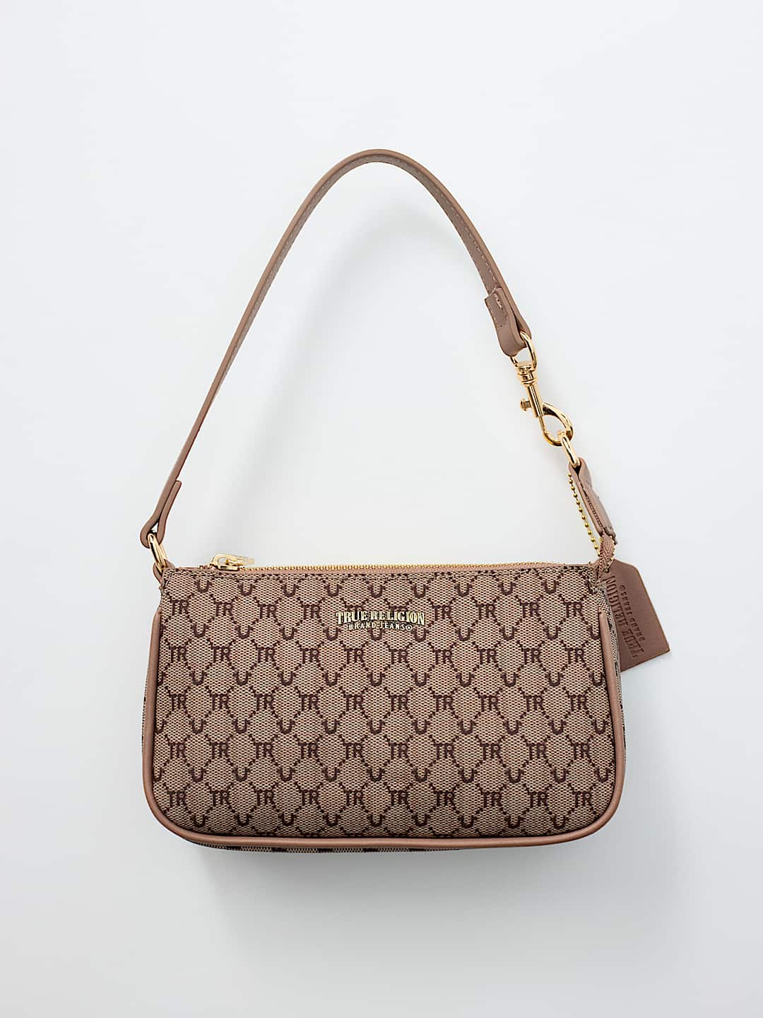 LOGO HORSESHOE ALLOVER PRINT HANDBAG, image 1