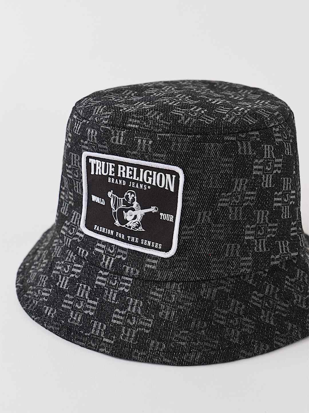 LOGO DENIM BUCKET HAT, image 2