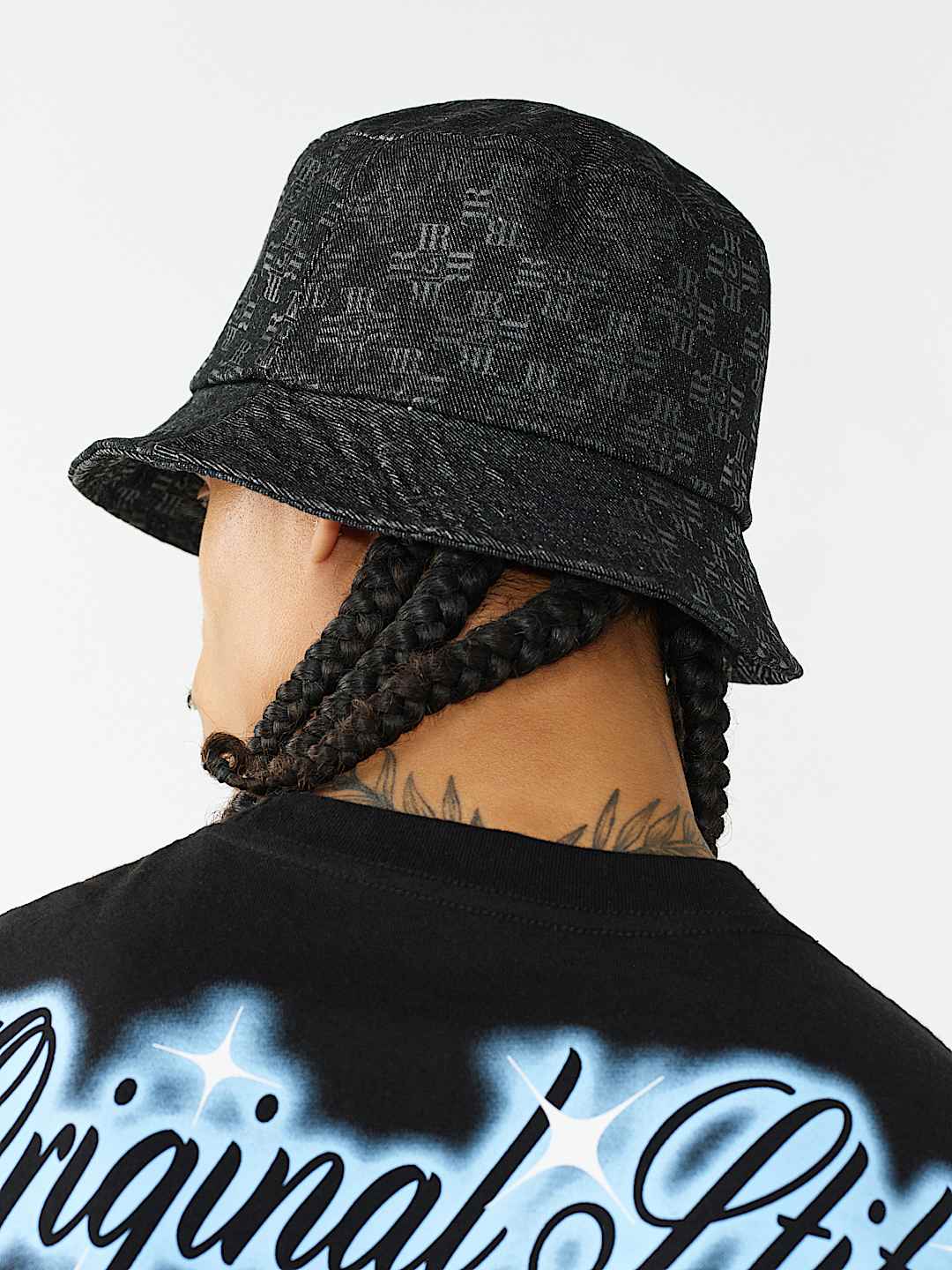CHAPEAU BOB EN DENIM &Agrave; LOGO, image 4