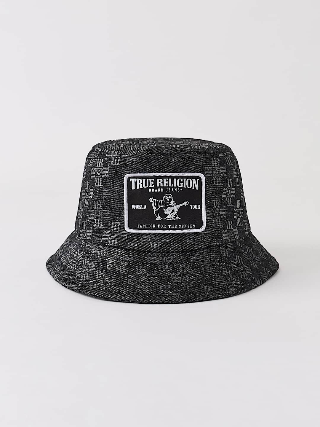 LOGO DENIM BUCKET HAT, image 1