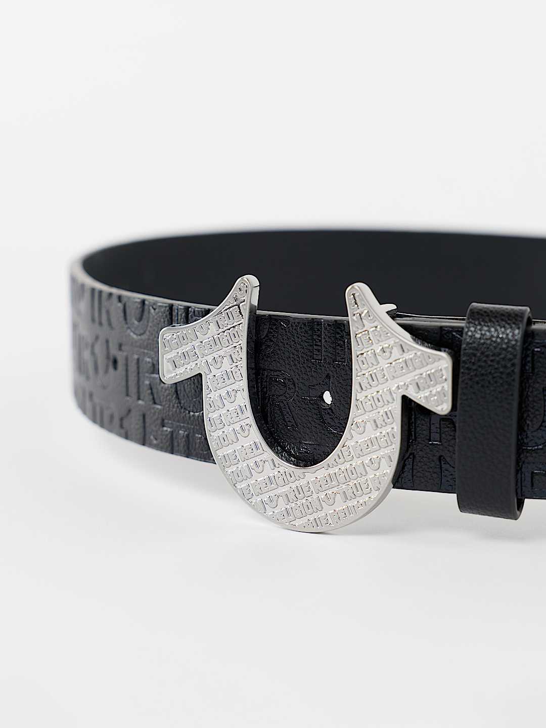 FILLED HORSESHOE BUCKLE BELT, image 3