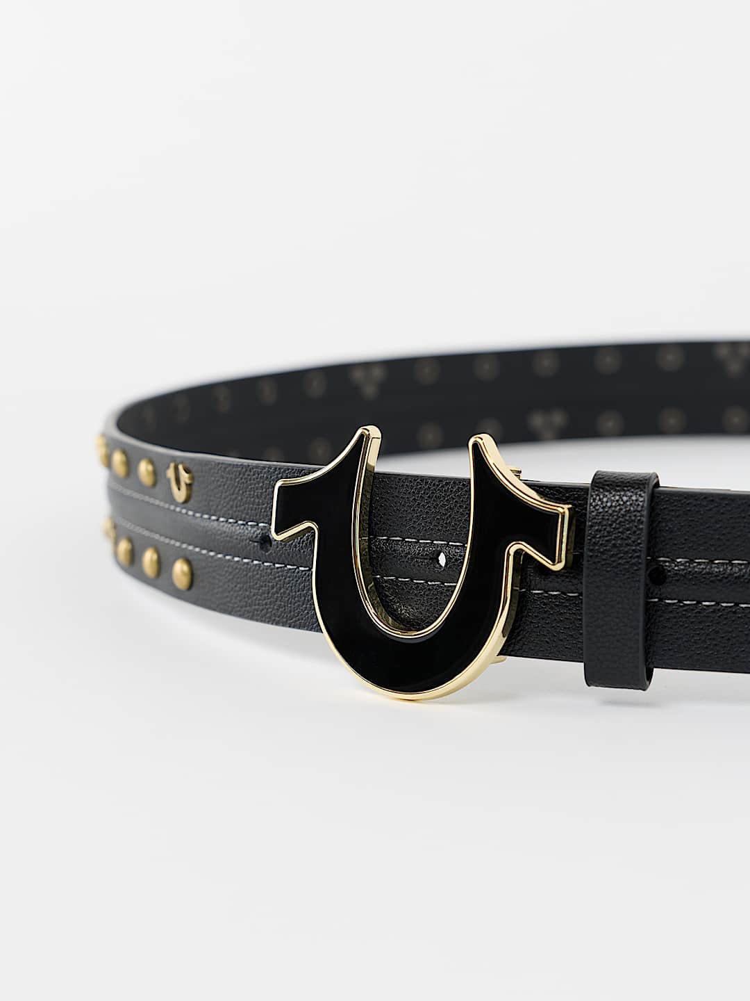 STUDDED HORSESHOE BUCKLE BELT, image 3