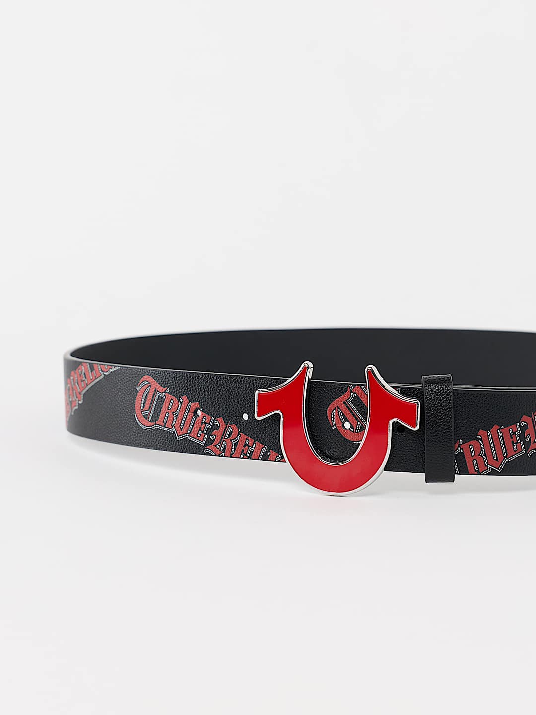 LOGO ALLOVER PRINT HORSESHOE BELT, image 2