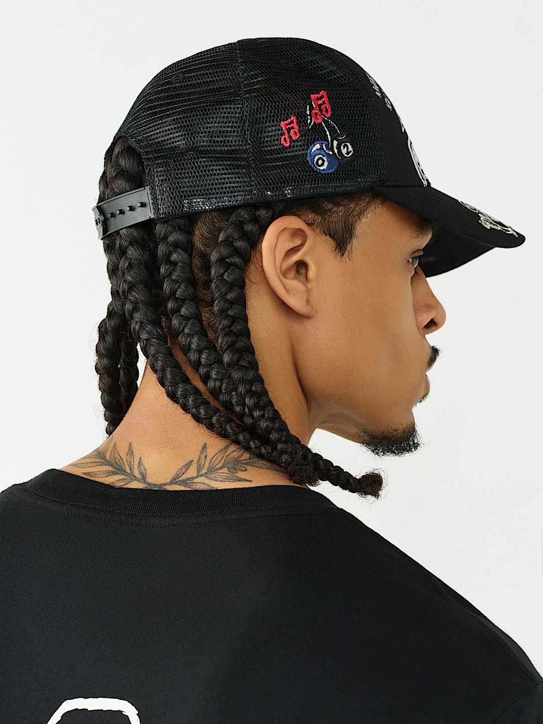 FLAME HORSESHOE TRUCKER HAT, image 4