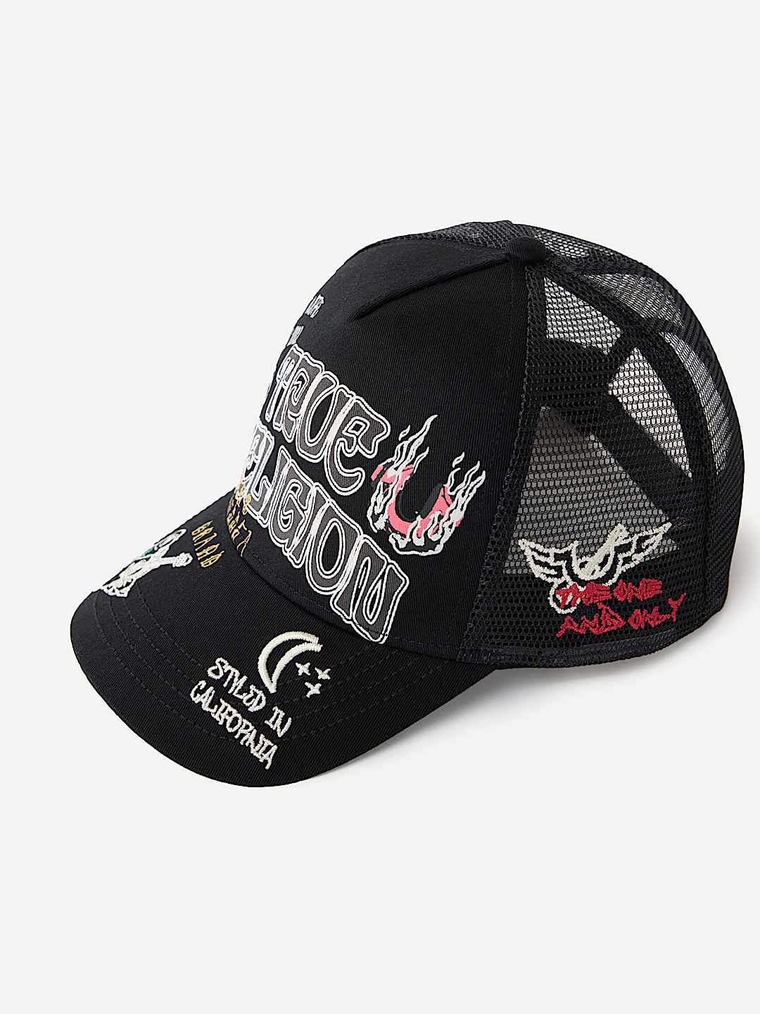FLAME HORSESHOE TRUCKER HAT, image 6