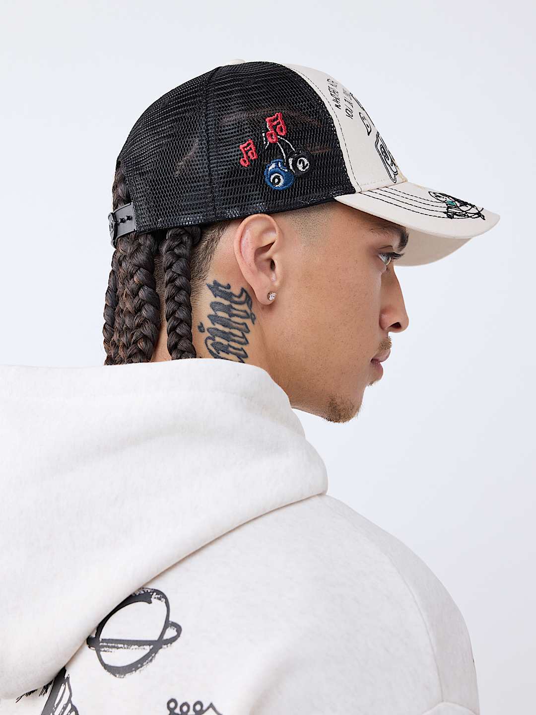 FLAME HORSESHOE TRUCKER HAT, image 4