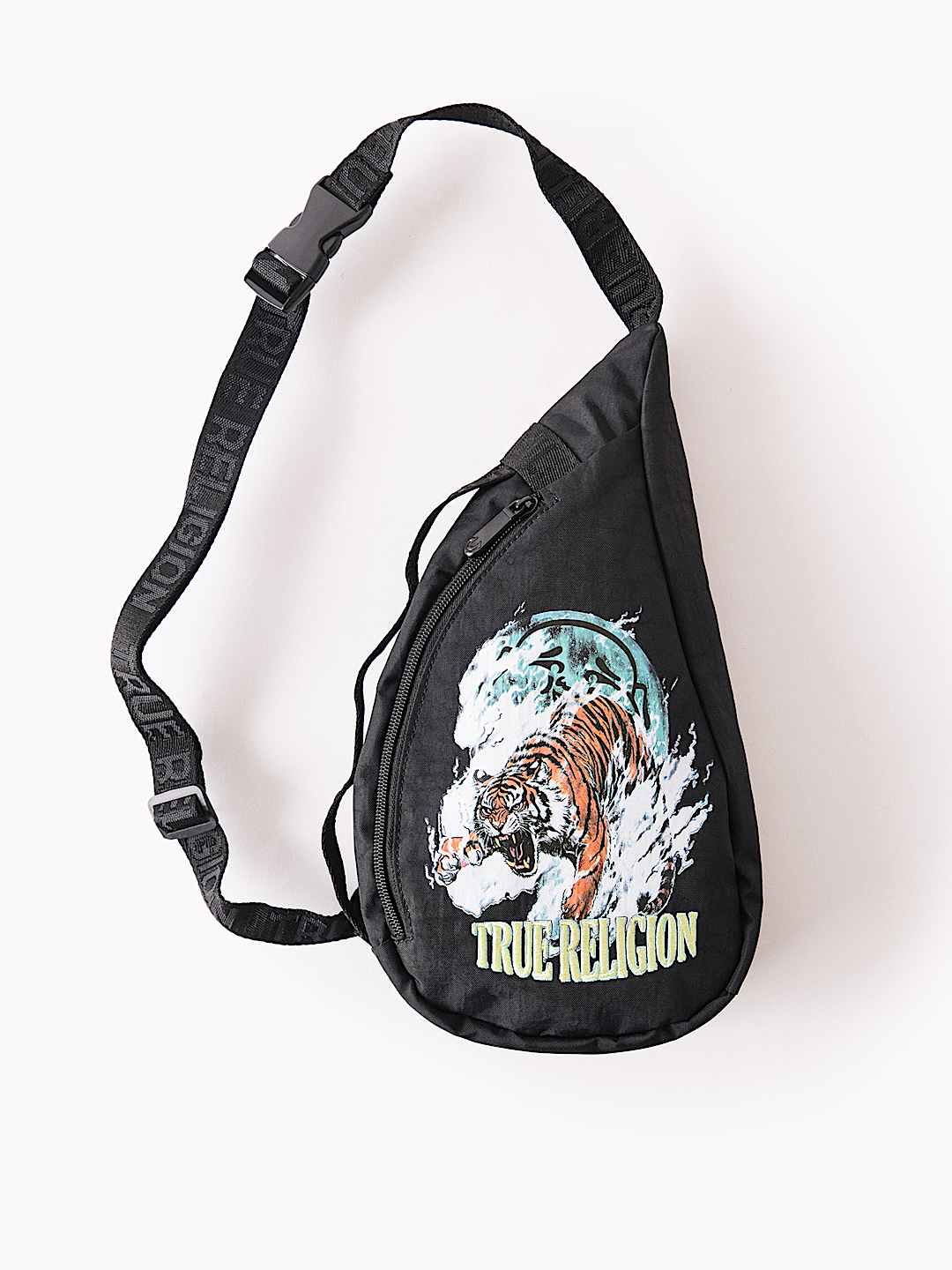 EMBROIDERED TIGER SLING BAG, image 1
