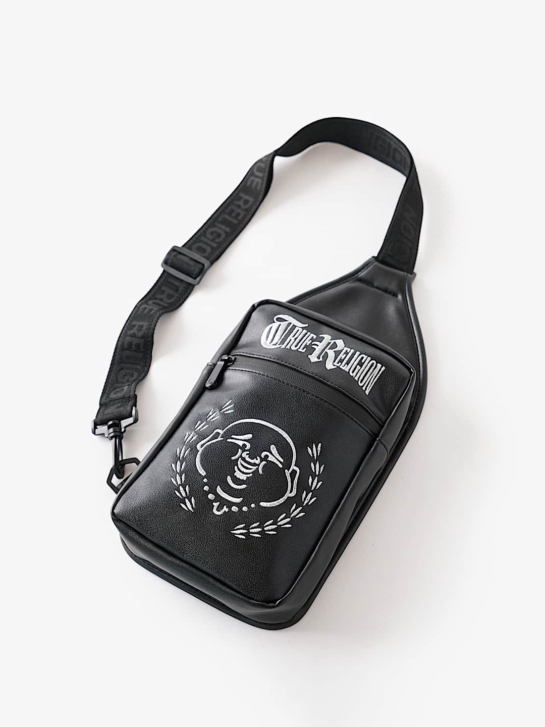 MOCHILA BANDOLERA CON ROSTRO DE BUDDHA CIRCULAR