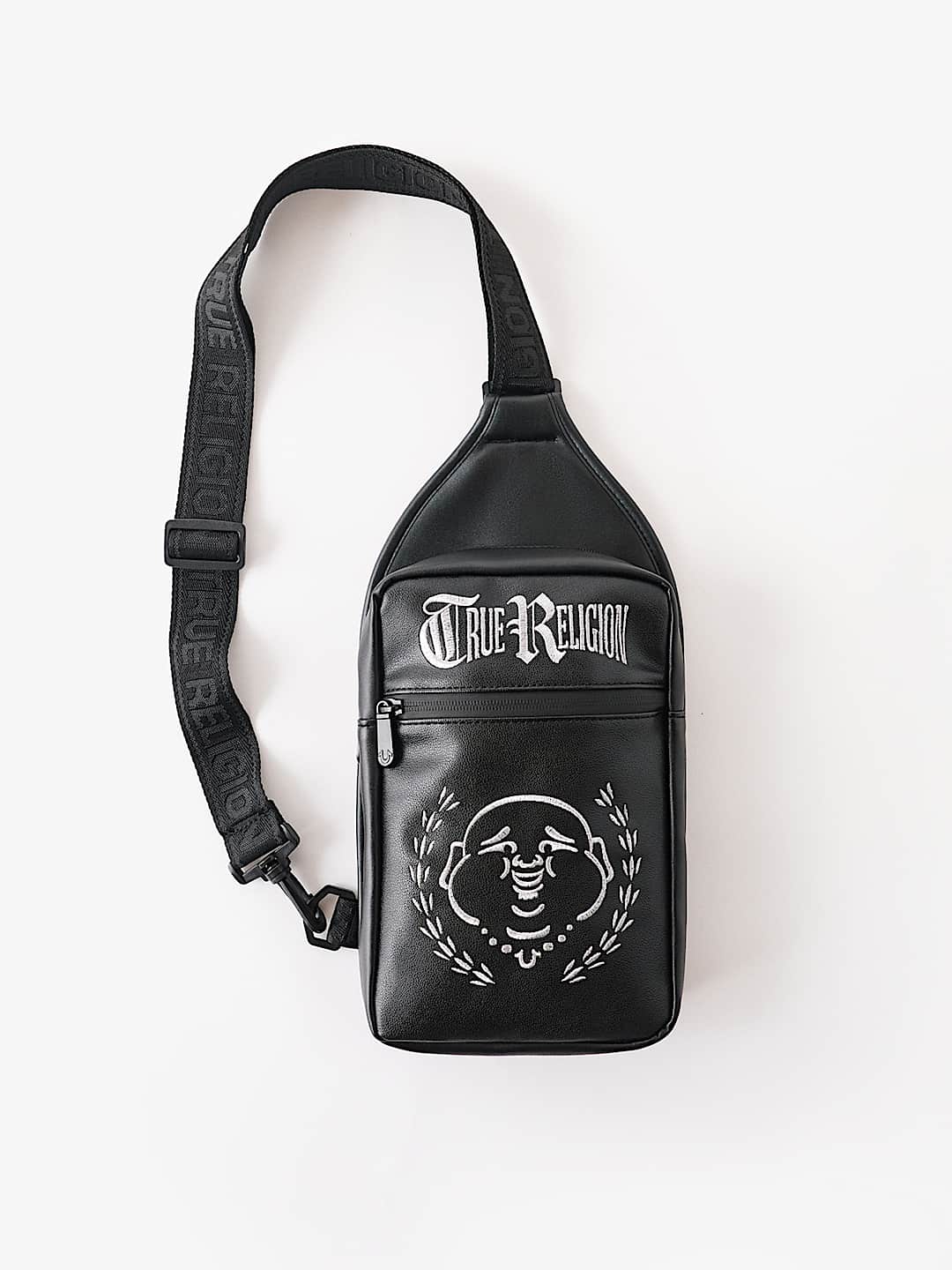 CIRCULAR BUDDHA FACE SLING BAG, image 1