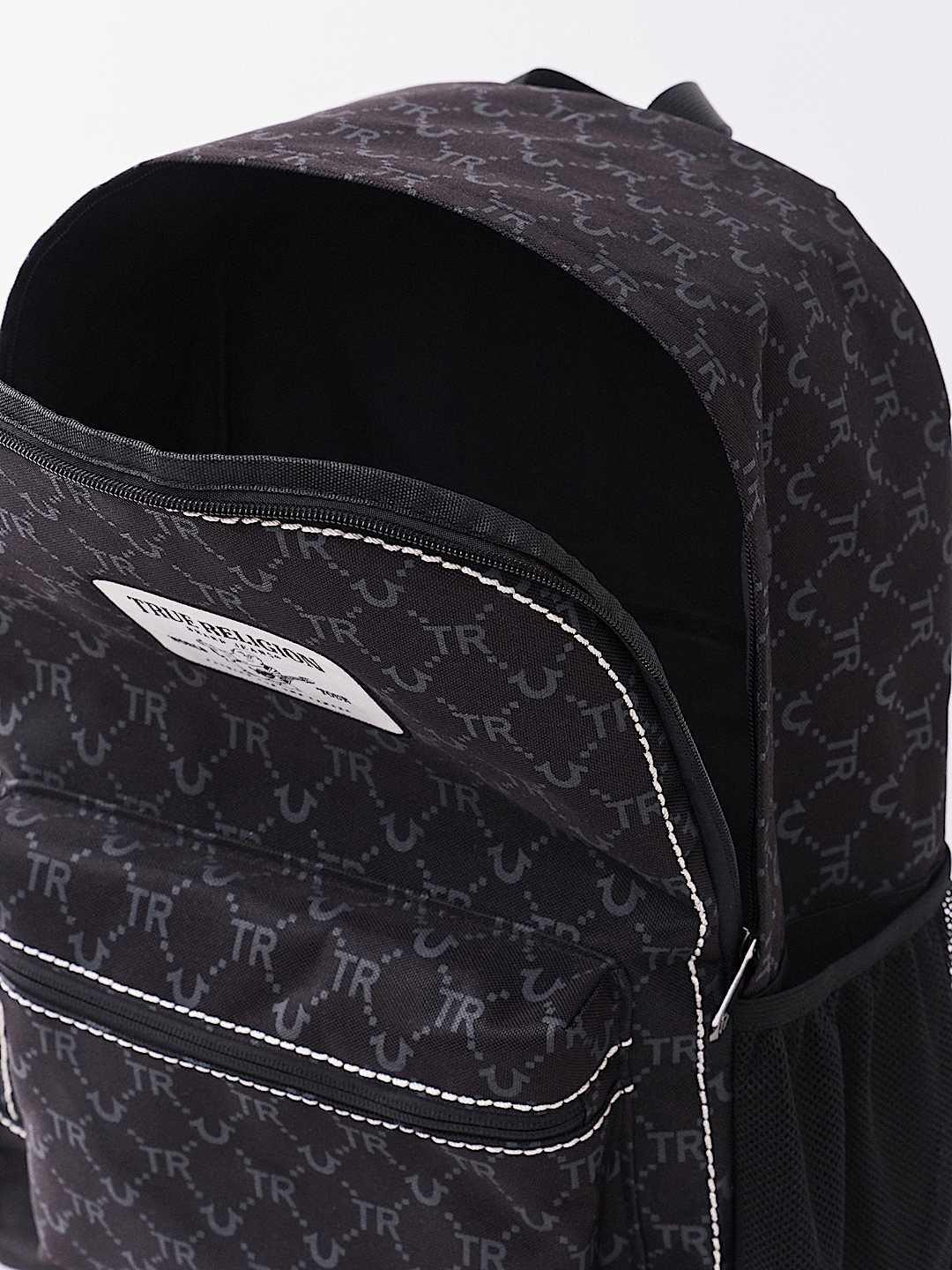 LOGO PATCH ALLOVER PRINT BACKPACK