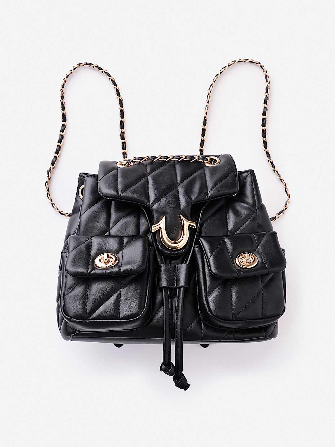 QUILTED HORSESHOE BAG
