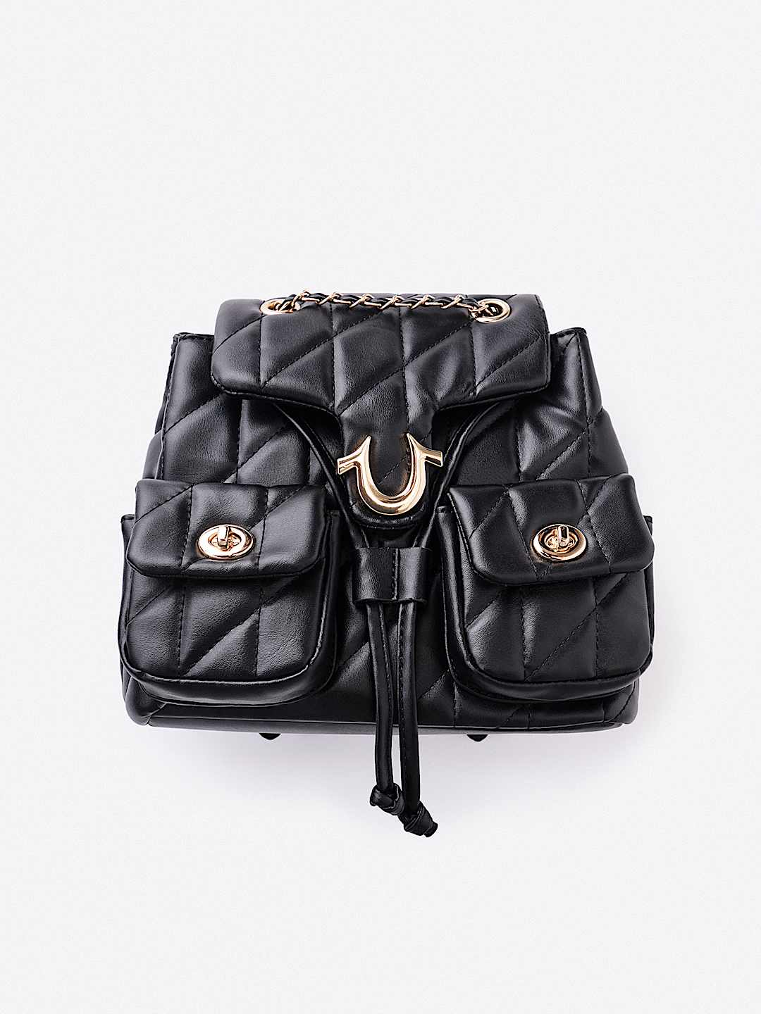 QUILTED HORSESHOE BAG