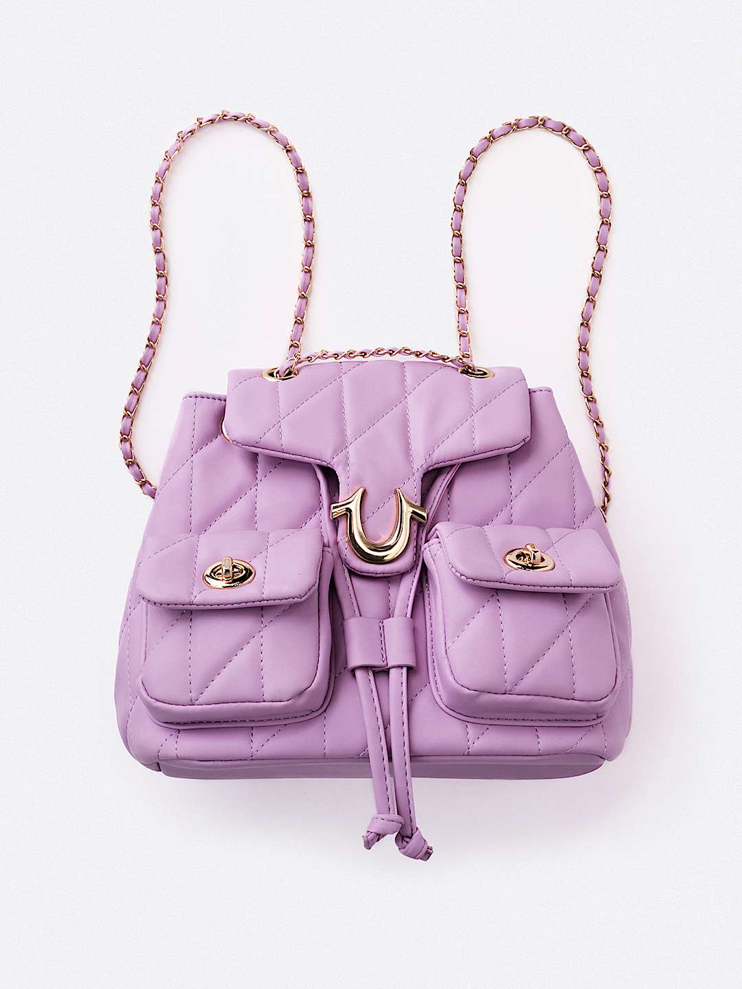 QUILTED HORSESHOE BAG
