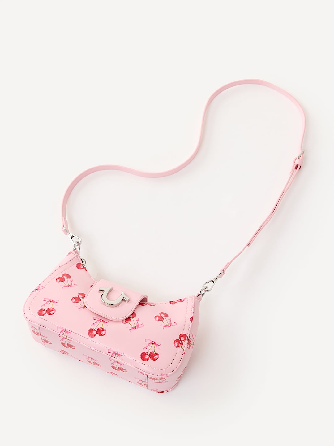 HORSESHOE CHERRY FLAP HANDBAG, image 3