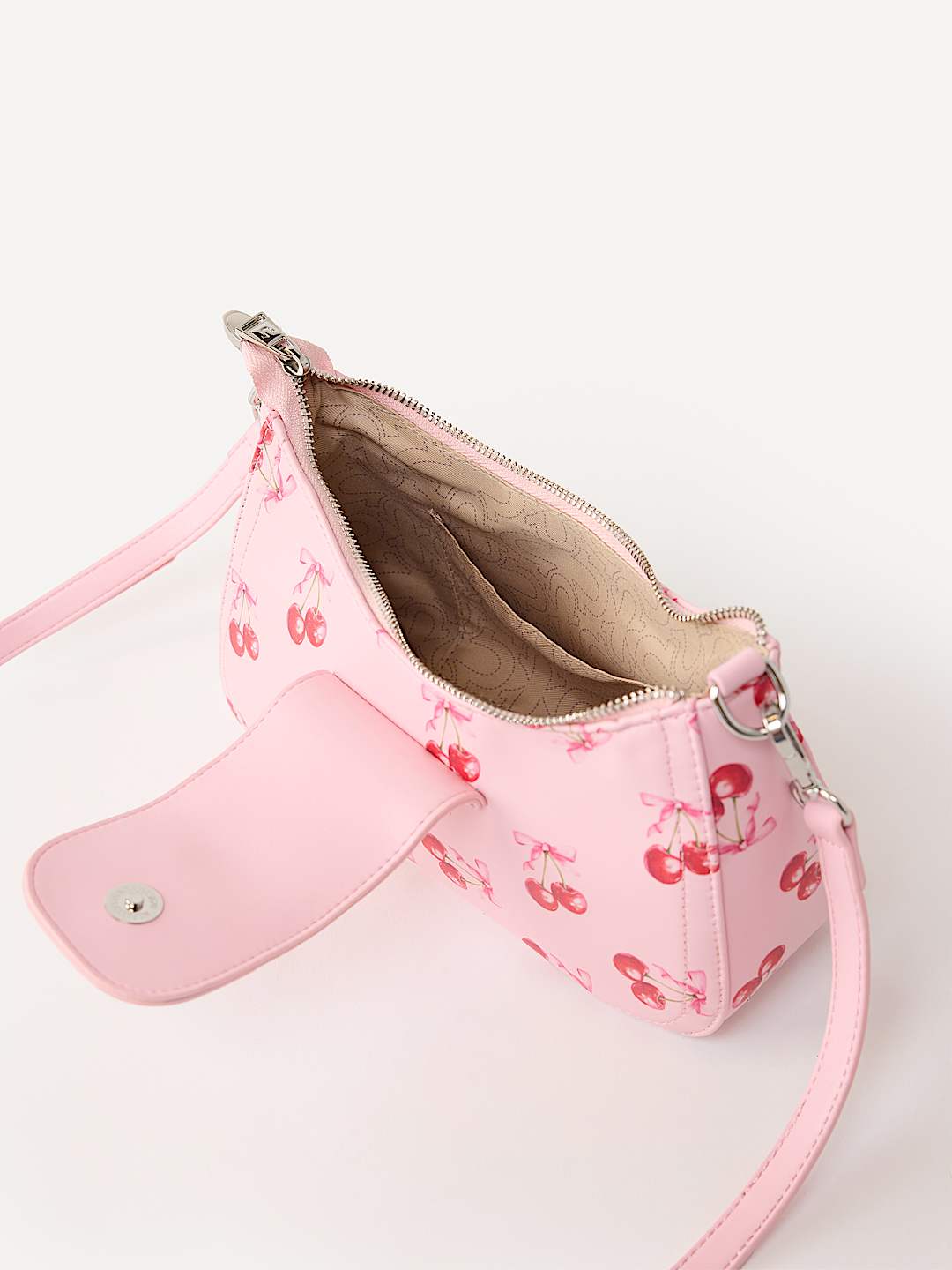 HORSESHOE CHERRY FLAP HANDBAG, image 5