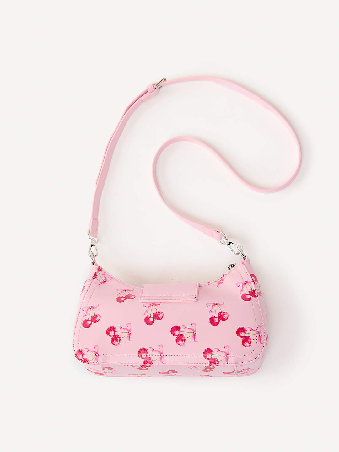 HORSESHOE CHERRY FLAP HANDBAG
