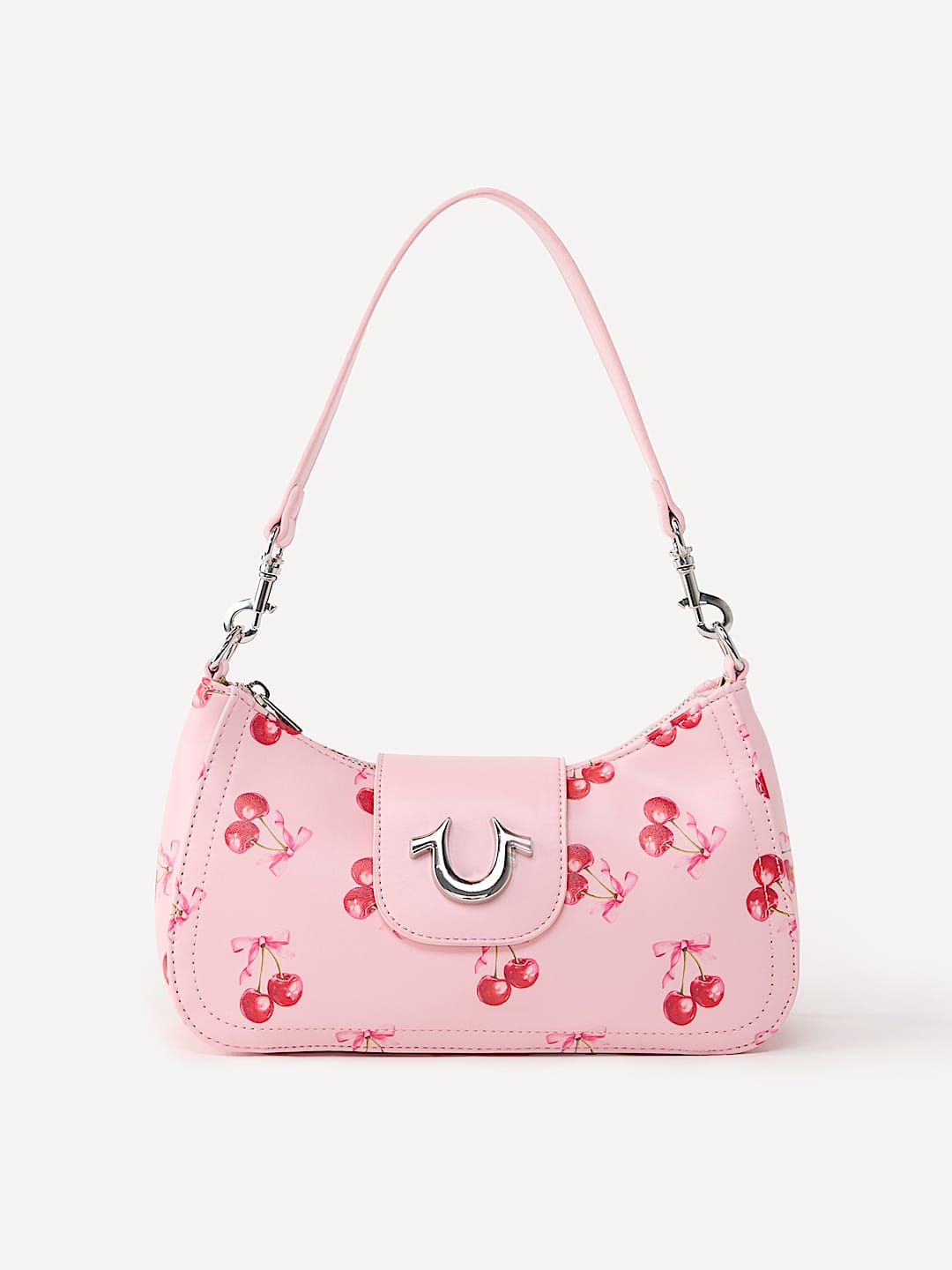 HORSESHOE CHERRY FLAP HANDBAG, image 1