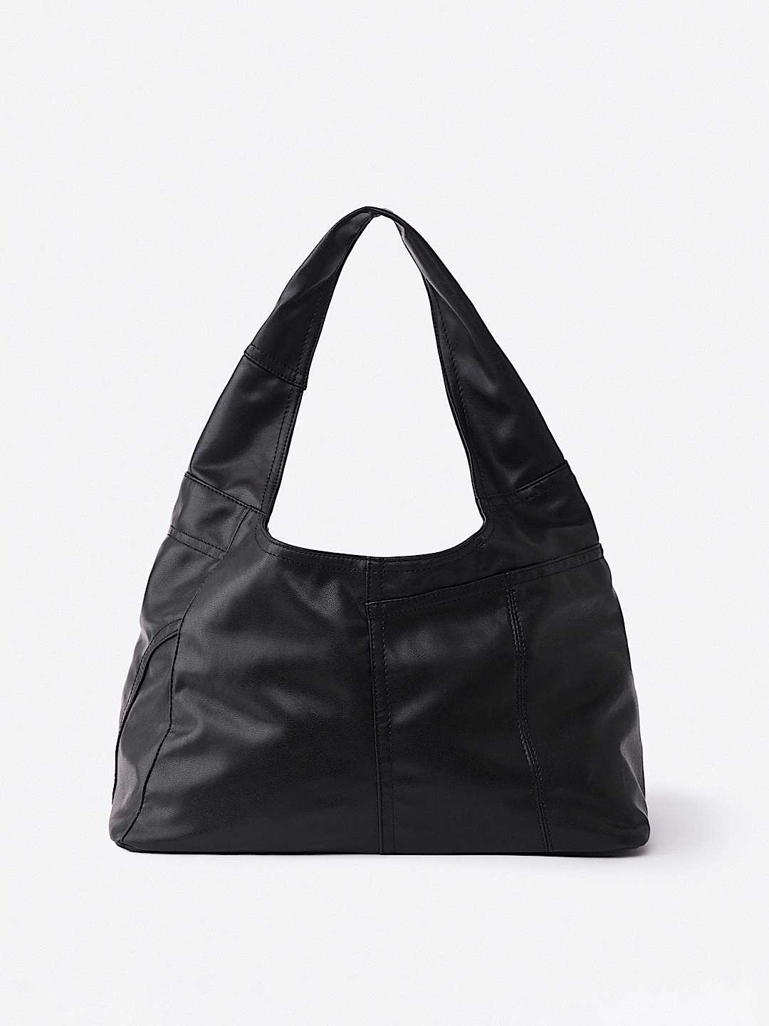 FAUX LEATHER HORSESHOE BAG