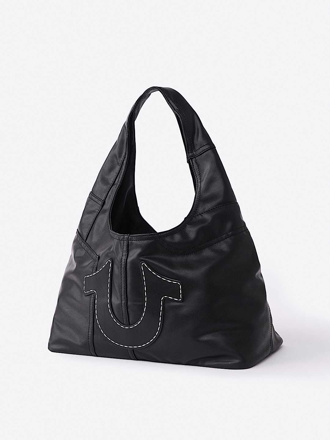 SAC EN FAUX CUIR AVEC FER &Agrave; CHEVAL