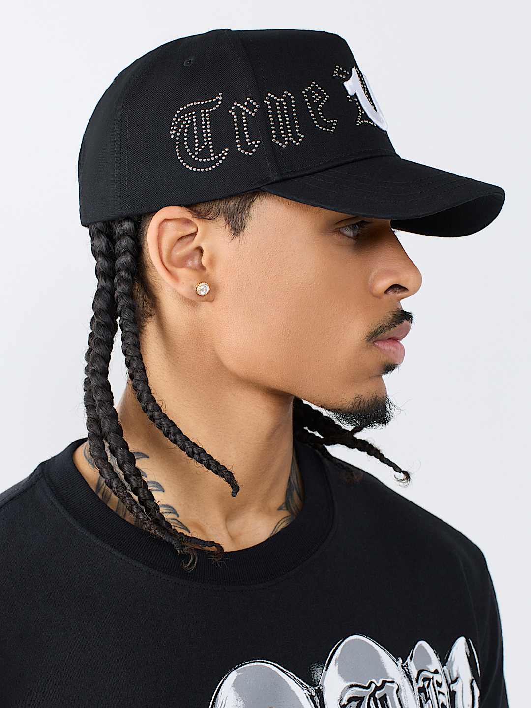 HORSESHOE LOGO RHINESTUDS BASEBALL HAT