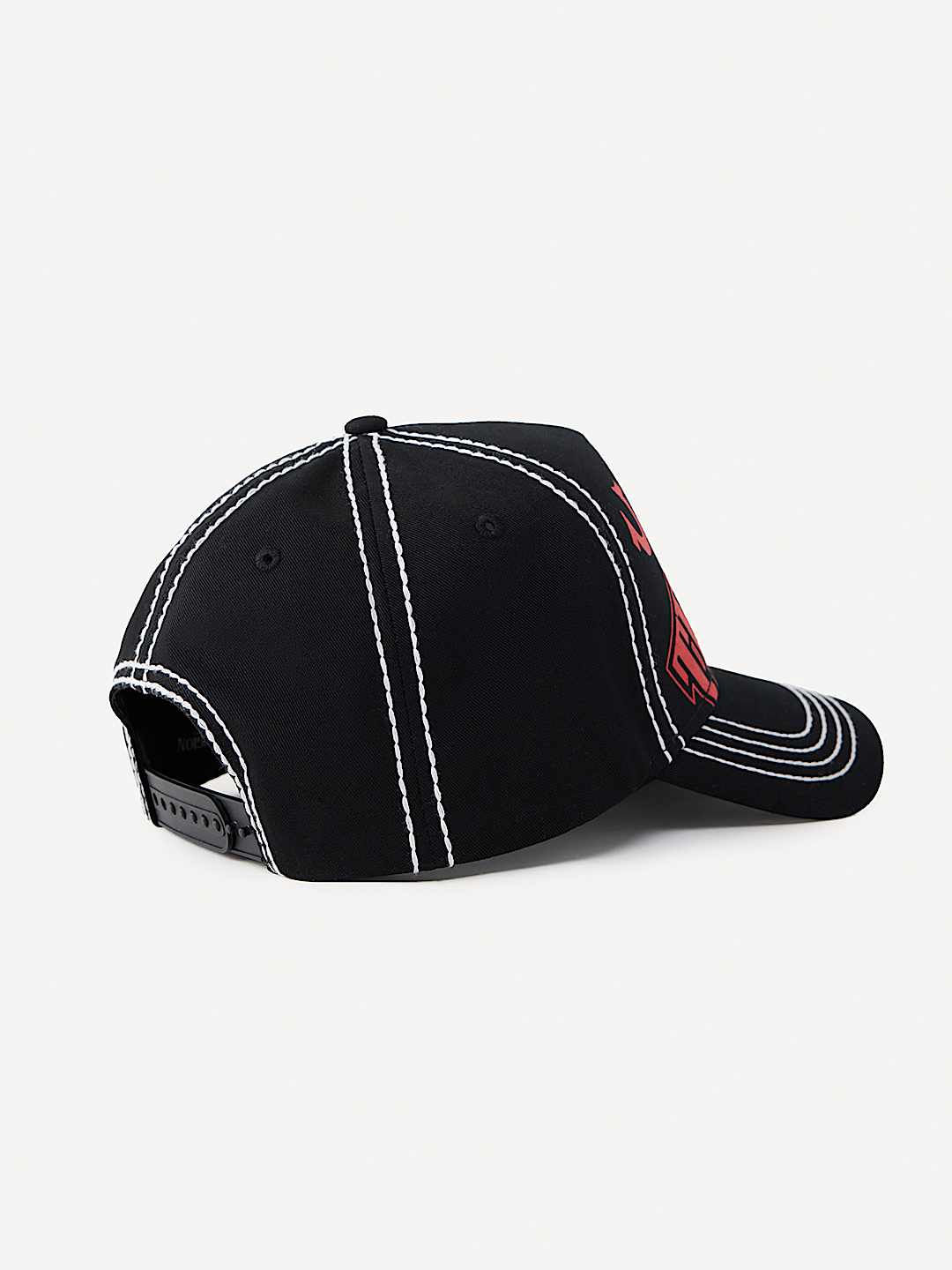 CONTRAST STITCH LOGO BASEBALL HAT
