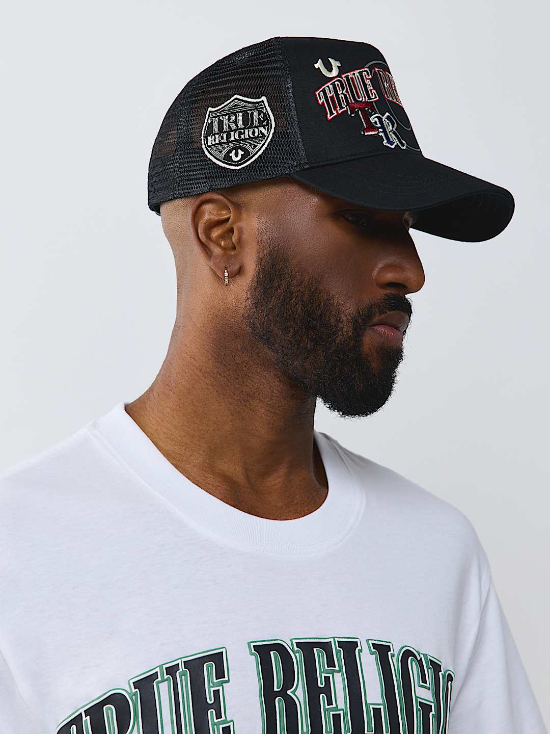MULTI-LOGO TRUCKER HAT