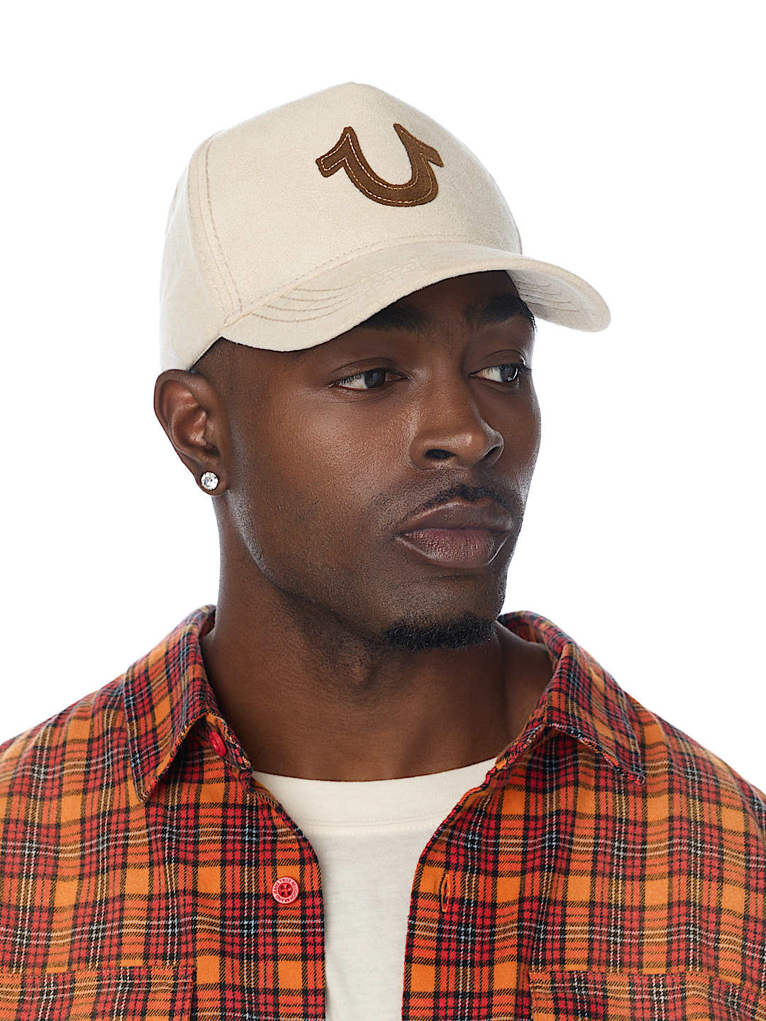 CONTRAST HORSESHOE SUEDE HAT