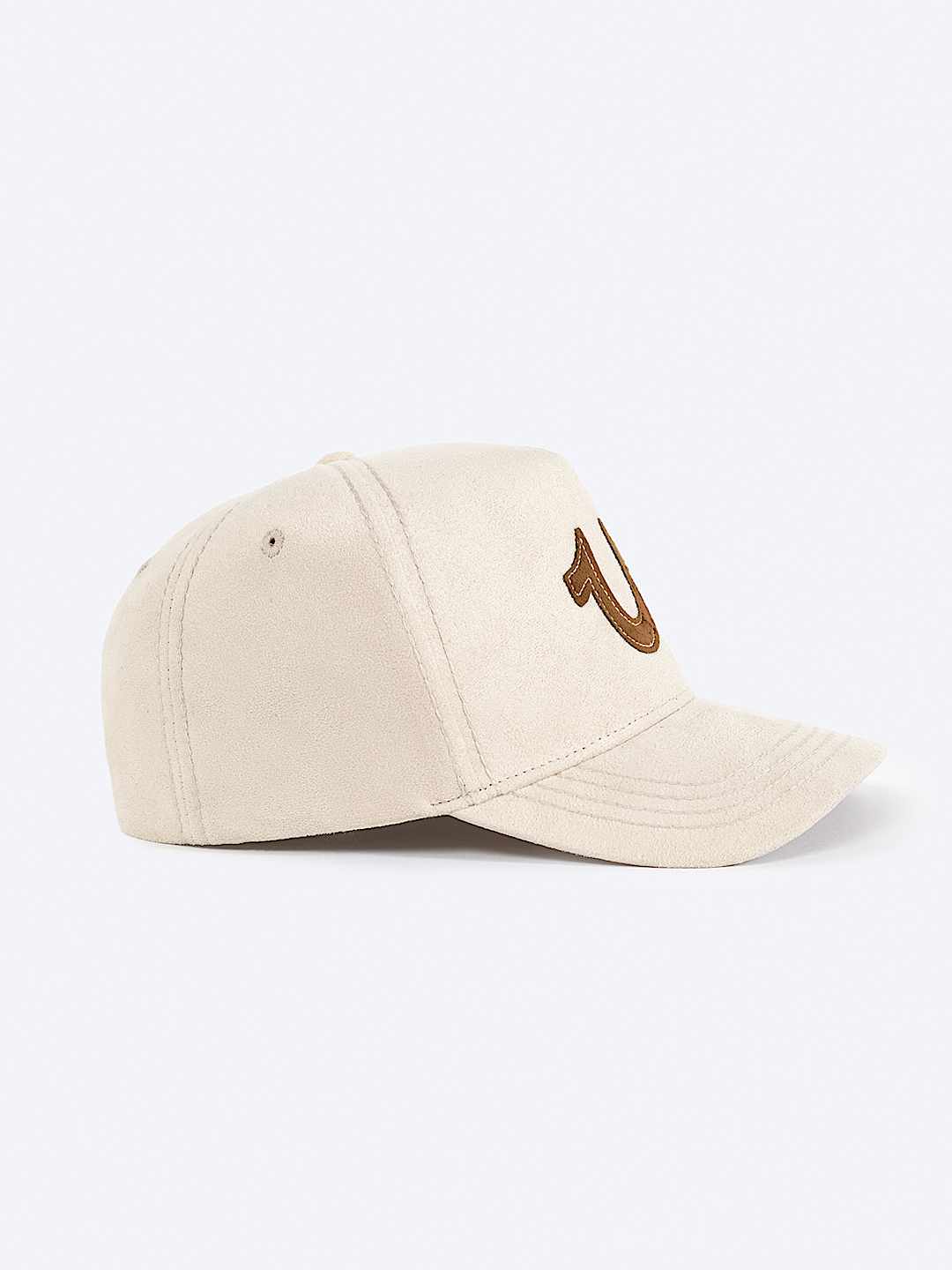 CONTRAST HORSESHOE SUEDE HAT