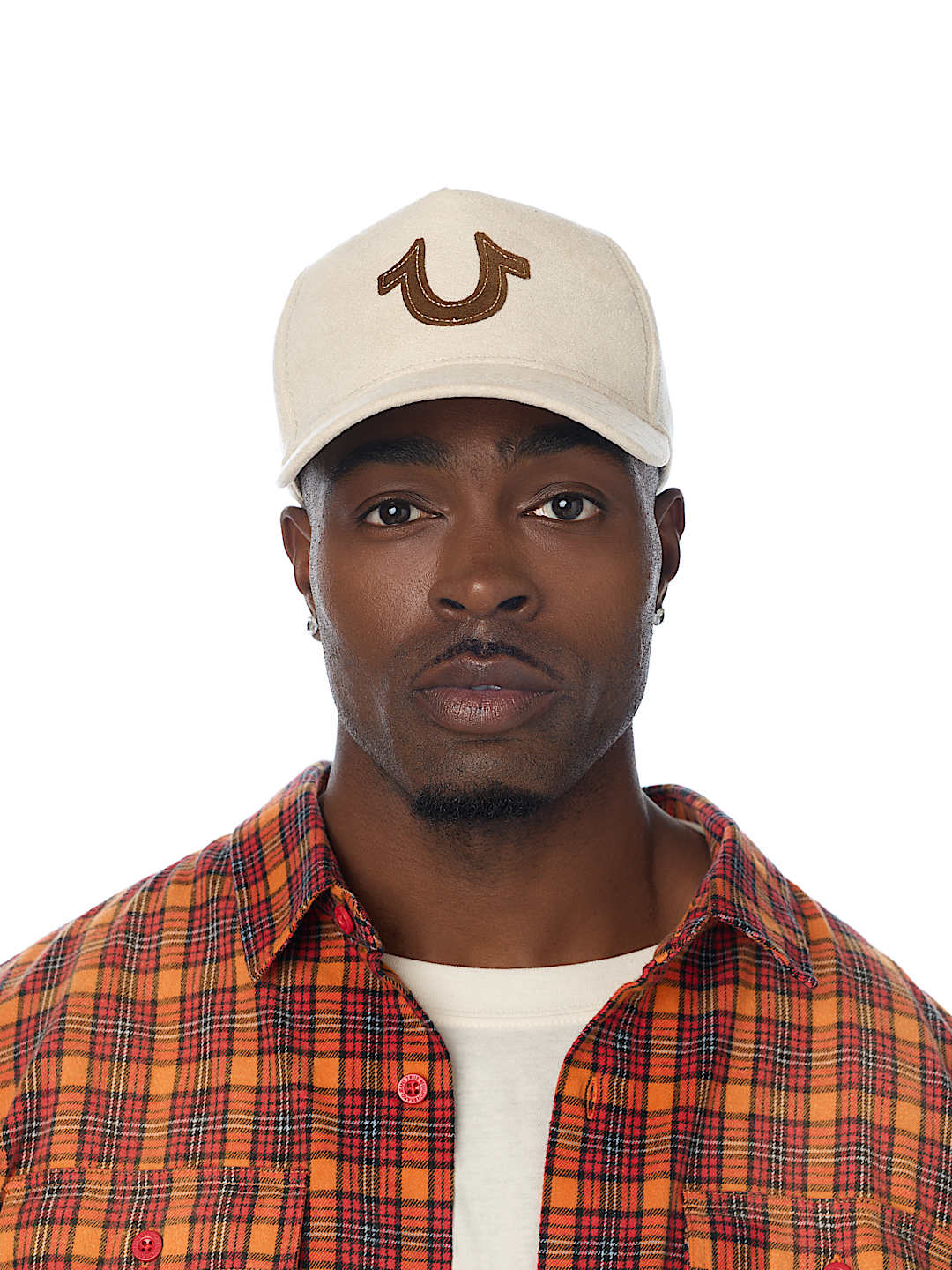 CONTRAST HORSESHOE SUEDE HAT