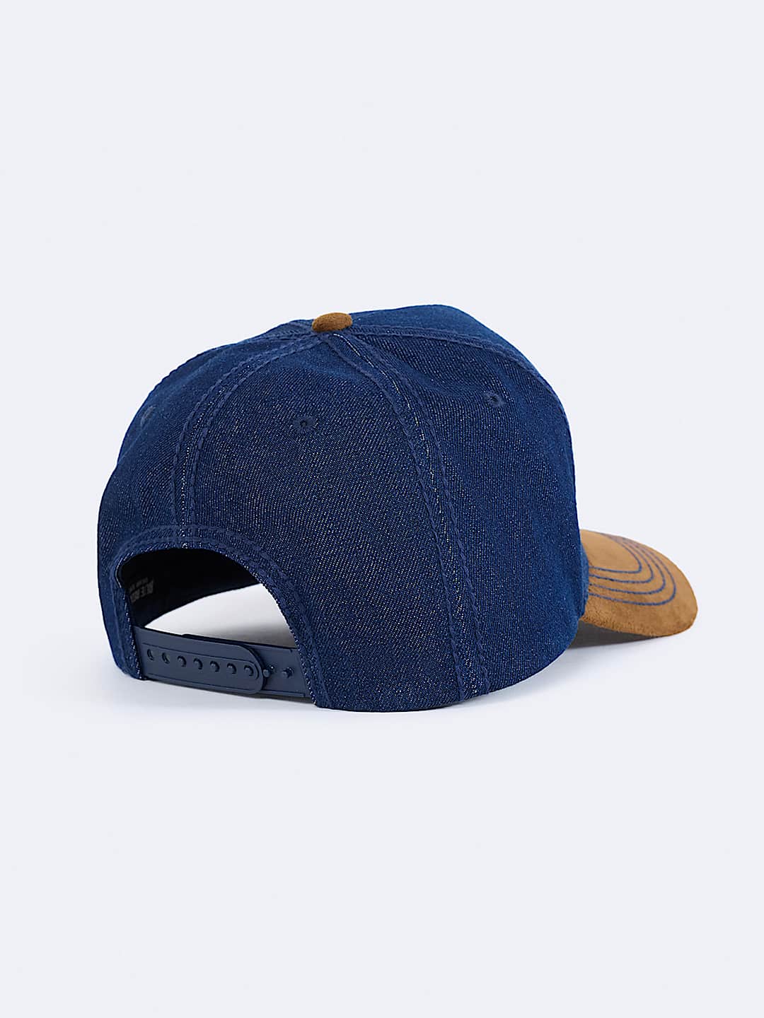 CONTRAST BRIM DENIM HORSESHOE HAT