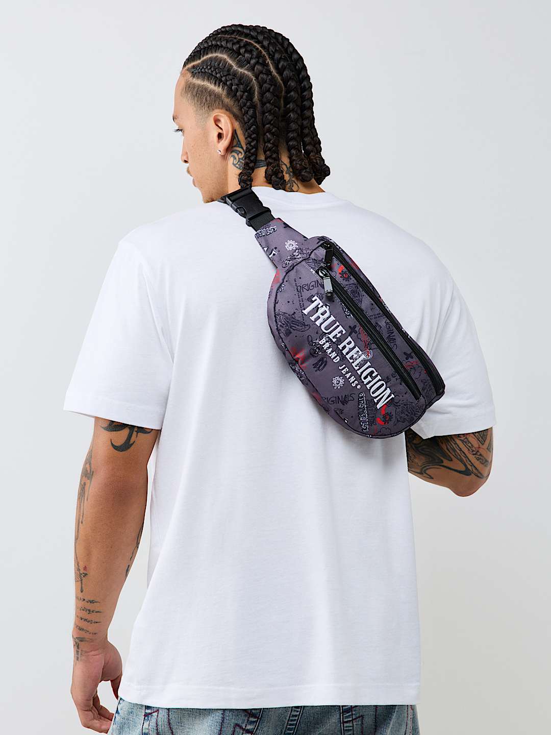 ALLOVER PRINT LOGO CROSSBODY BAG