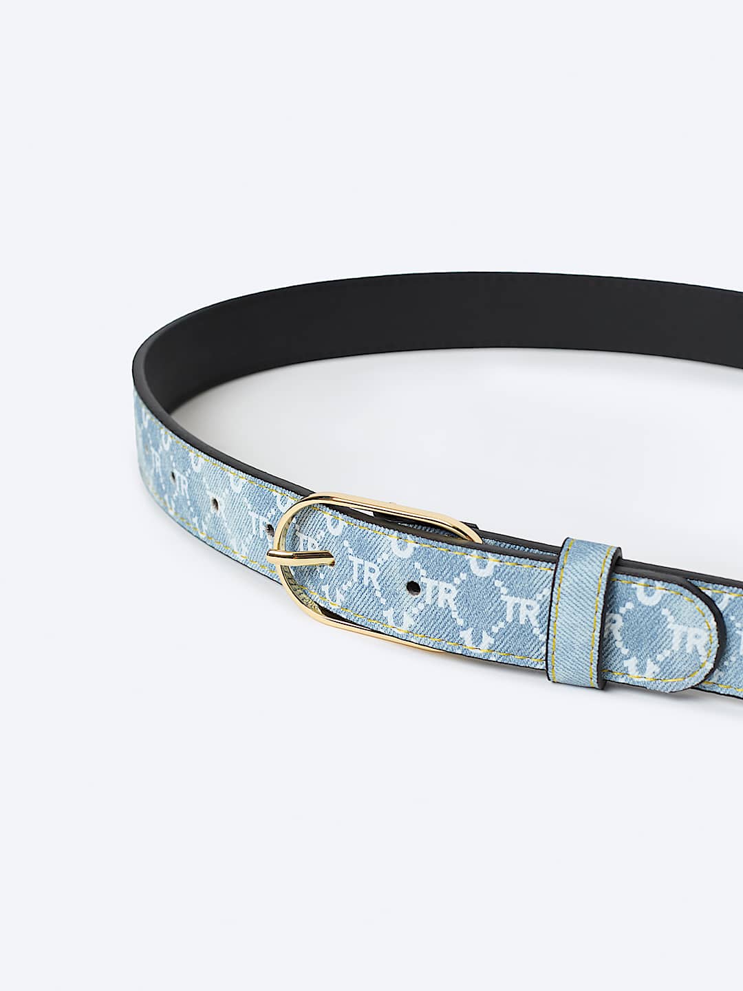 ALLOVER PRINT HORSESHOE BELT