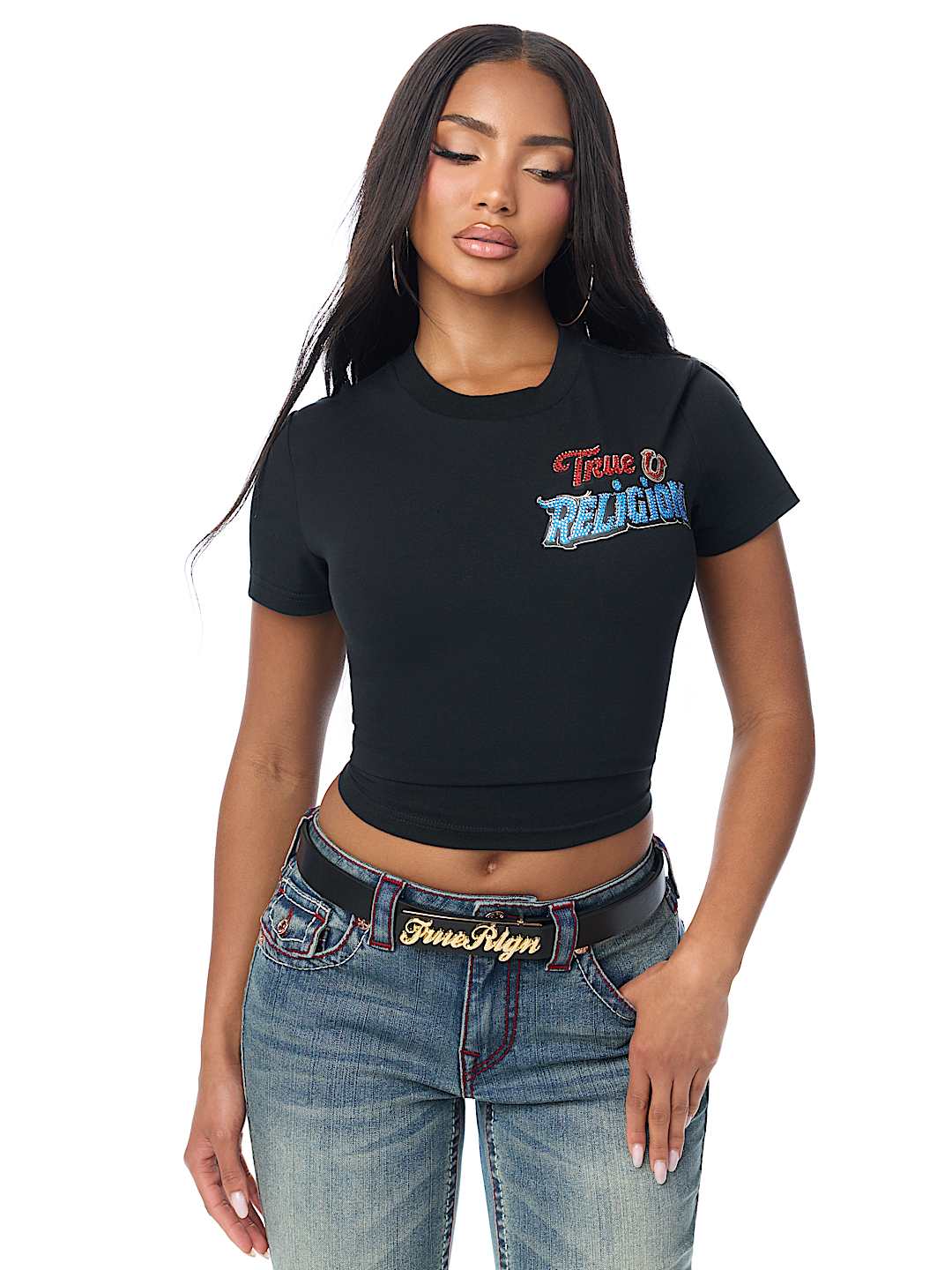 TRUE LOGO BUCKLE BELT