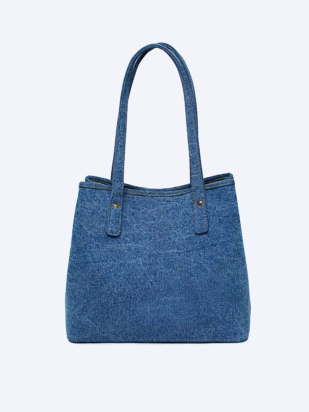 MULTI LOGO DENIM TOTE BAG