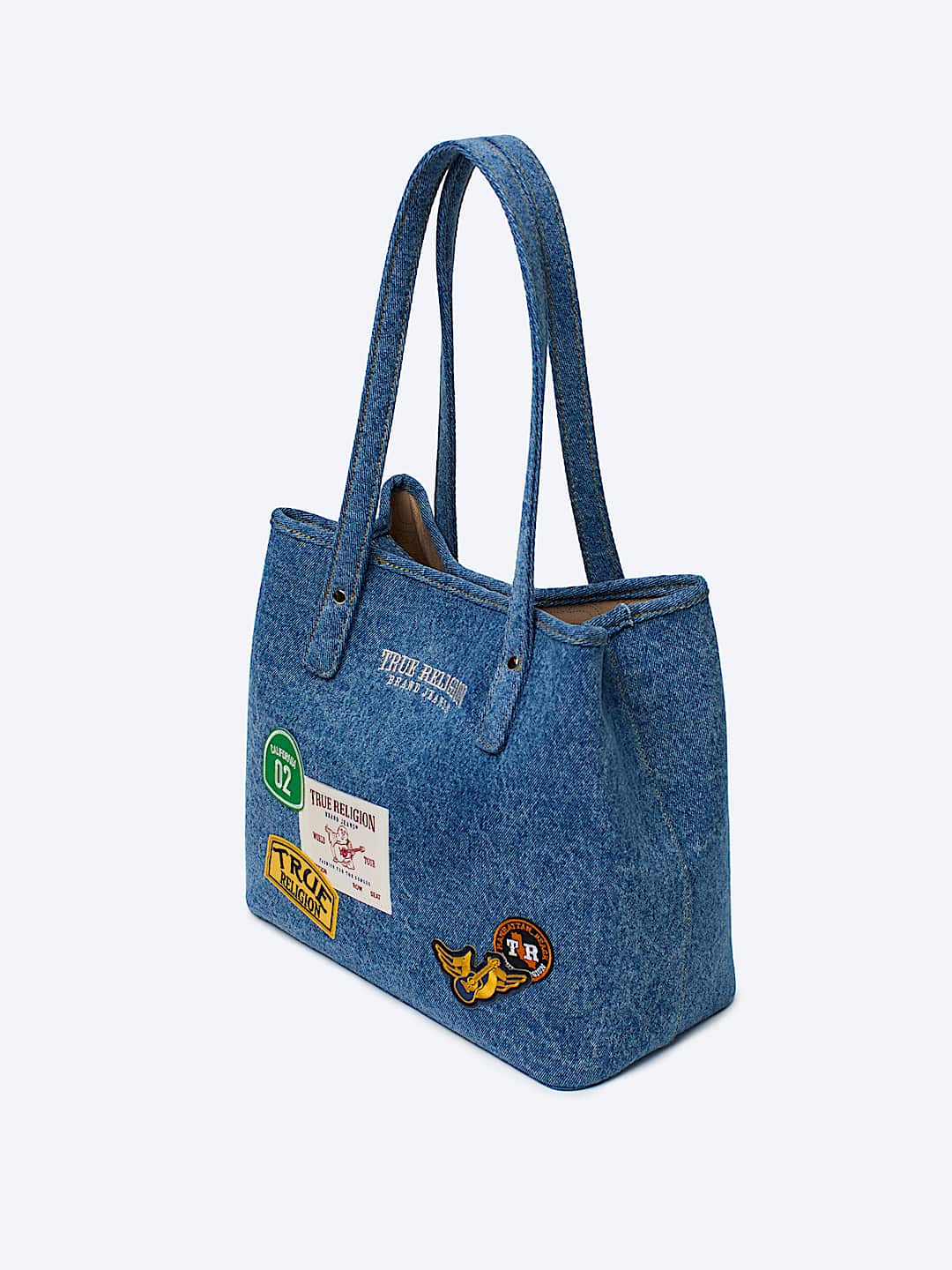 MULTI LOGO DENIM TOTE BAG