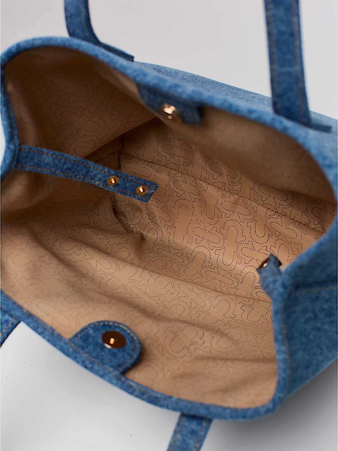 MULTI LOGO DENIM TOTE BAG