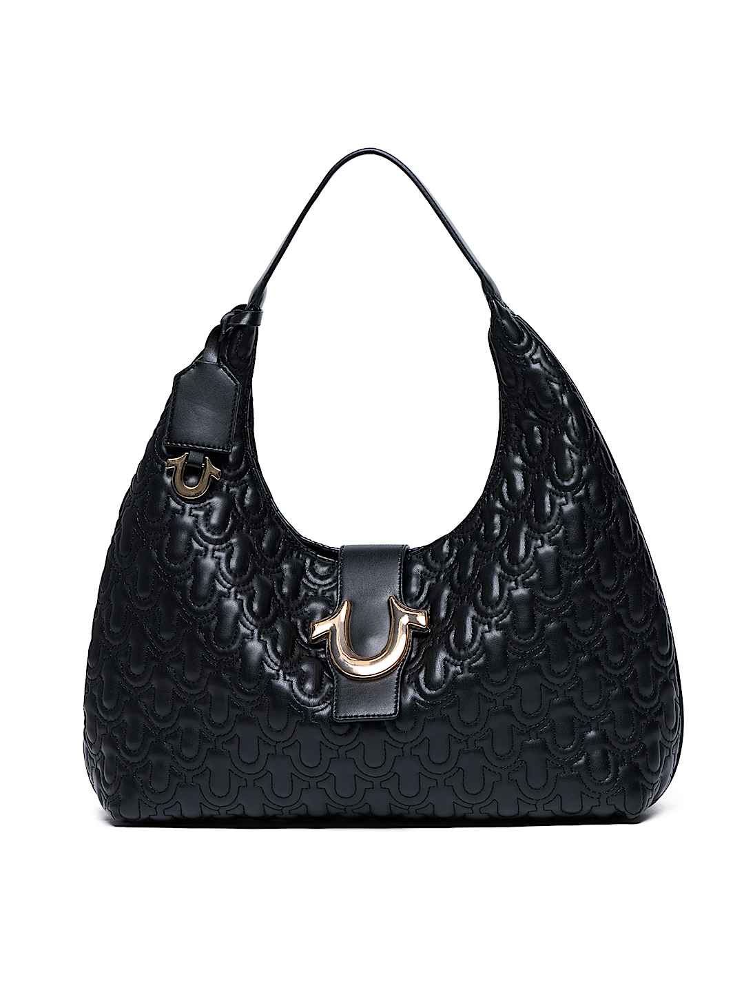 HORSESHOE EMBOSSED HOBO BAG