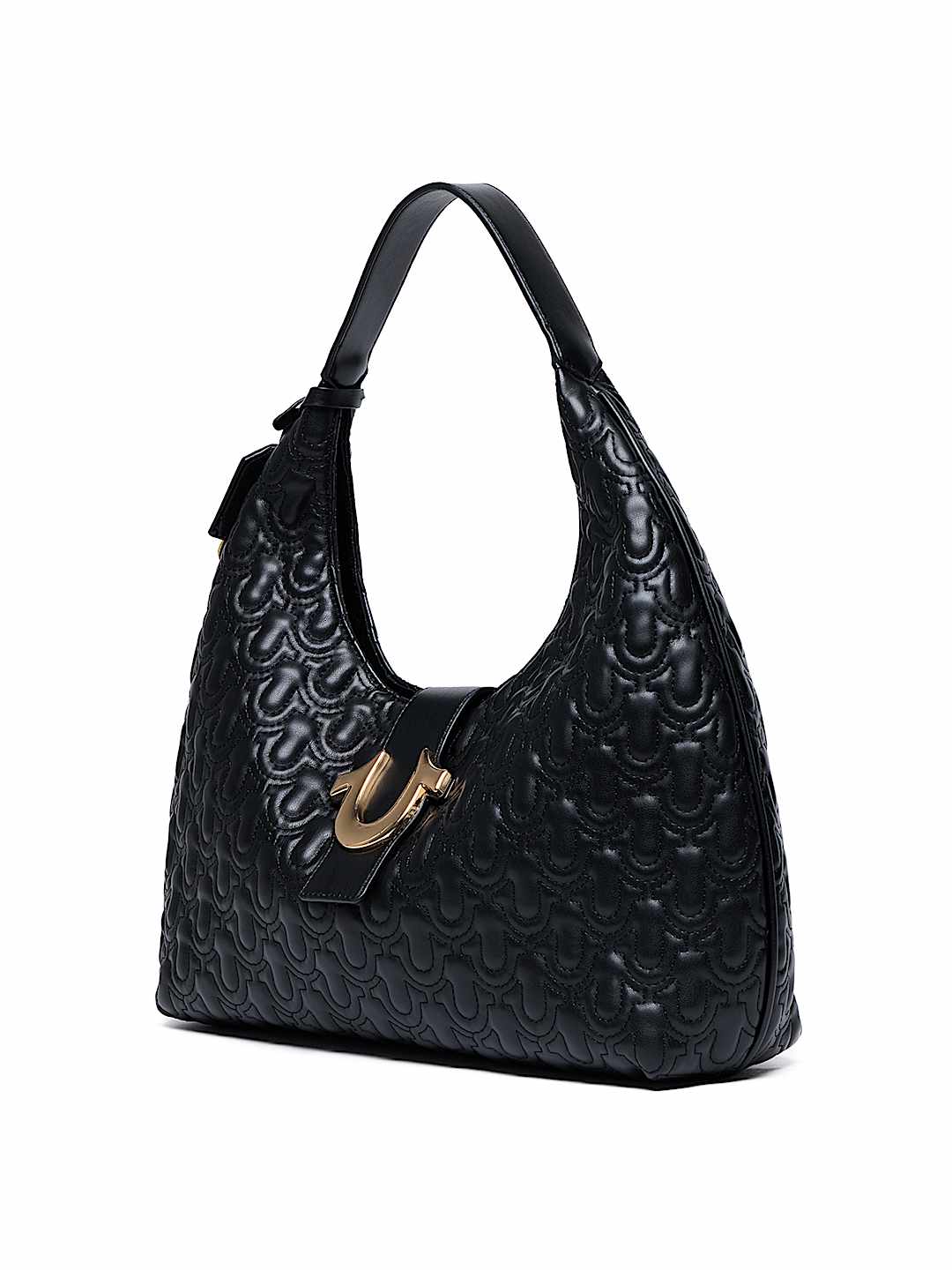 HORSESHOE EMBOSSED HOBO BAG