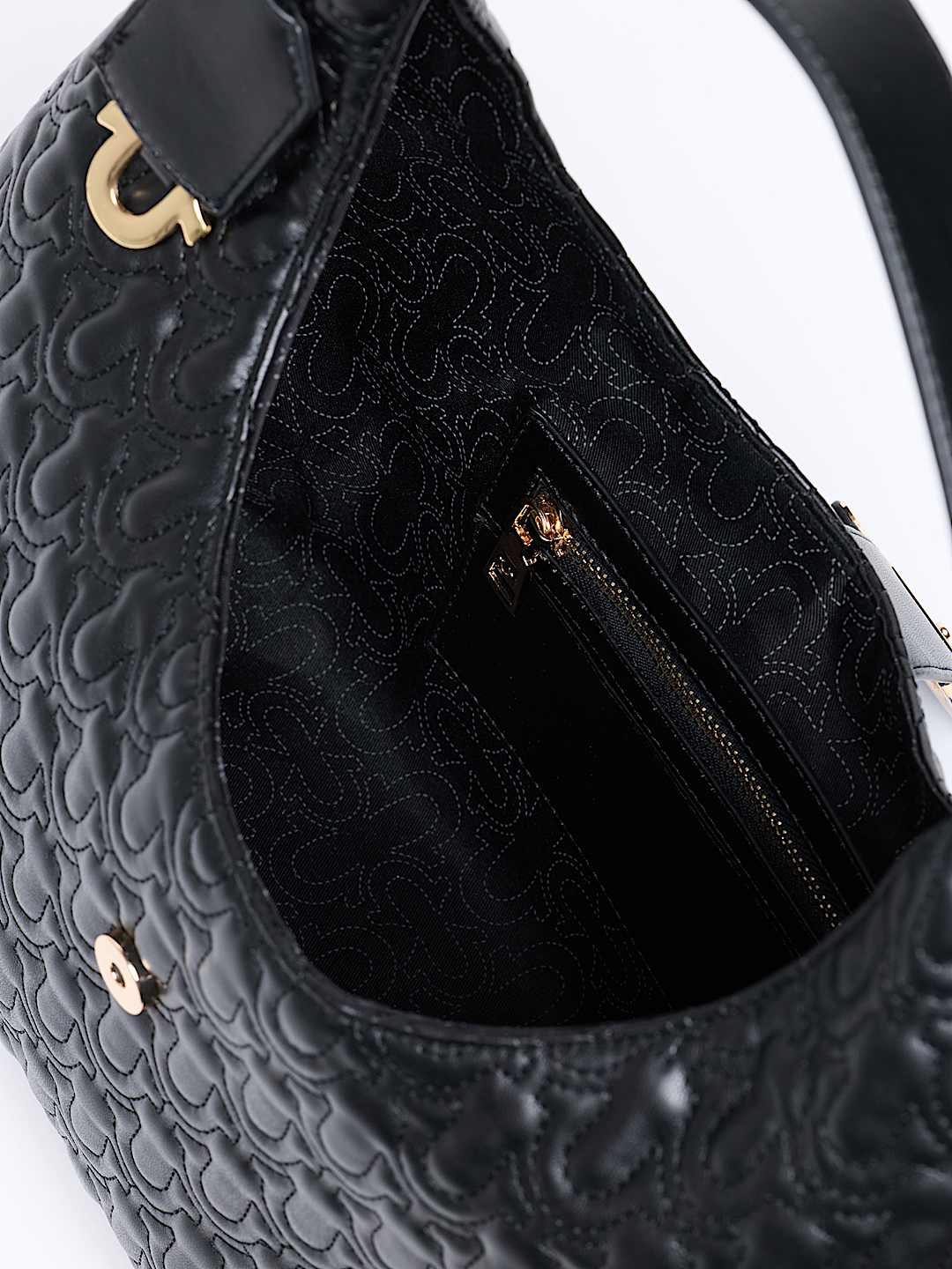 HORSESHOE EMBOSSED HOBO BAG