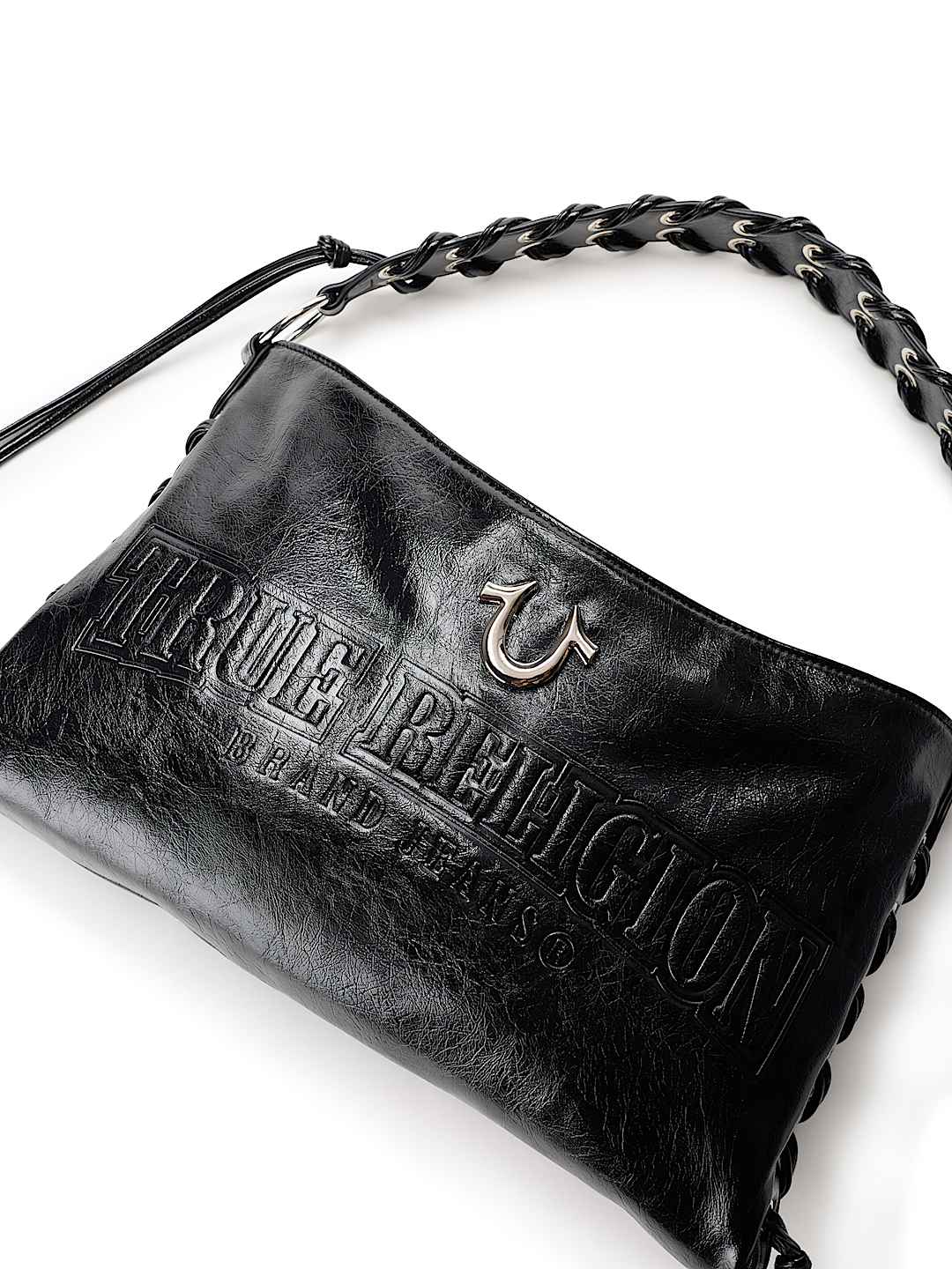 EMBOSSED LOGO HANDBAG