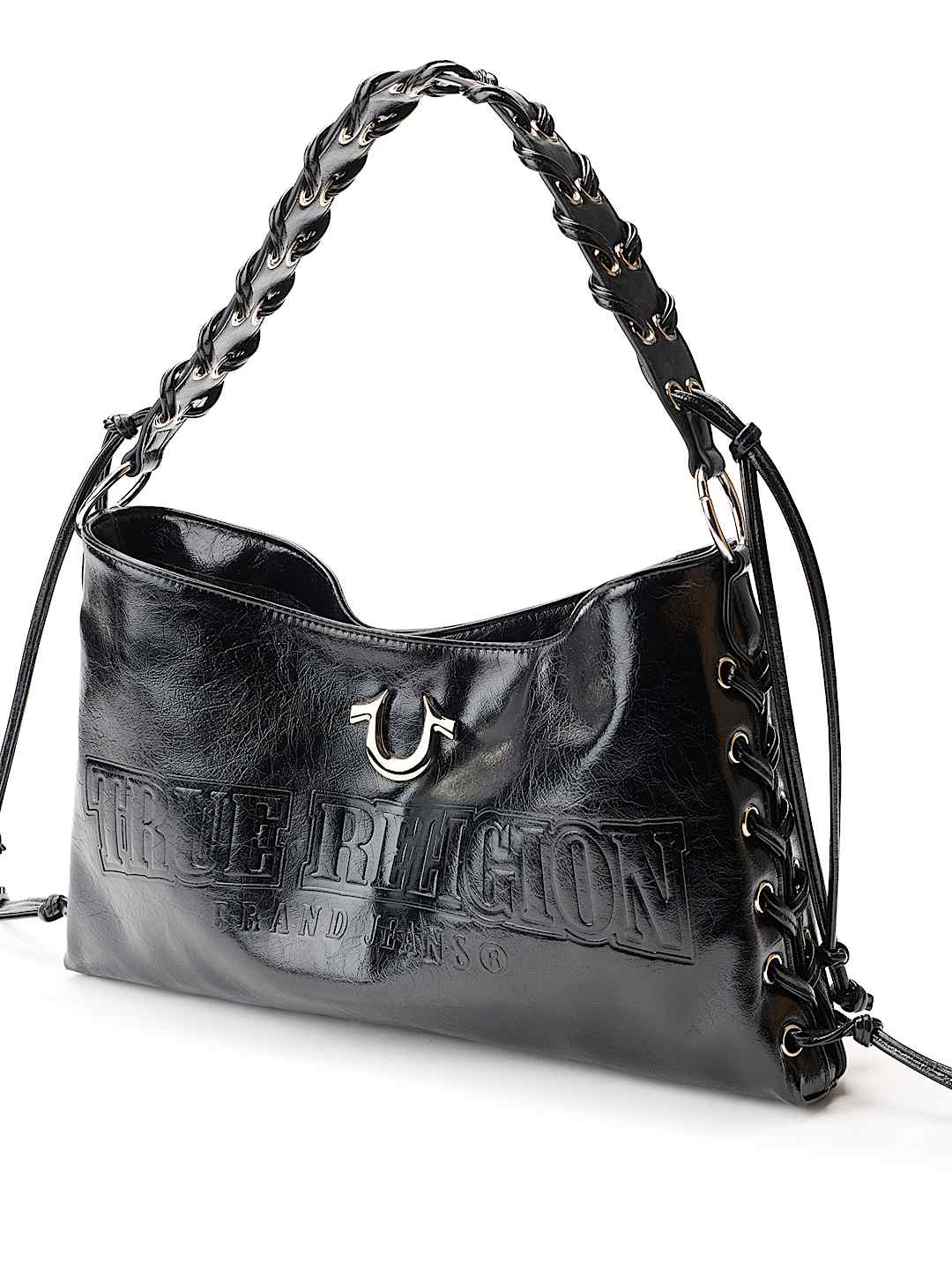 EMBOSSED LOGO HANDBAG