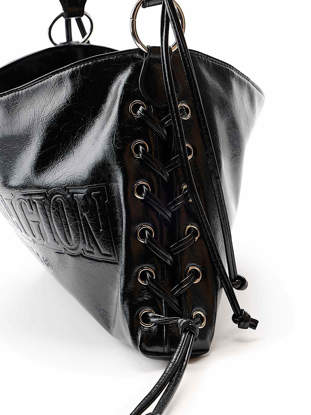 EMBOSSED LOGO HANDBAG