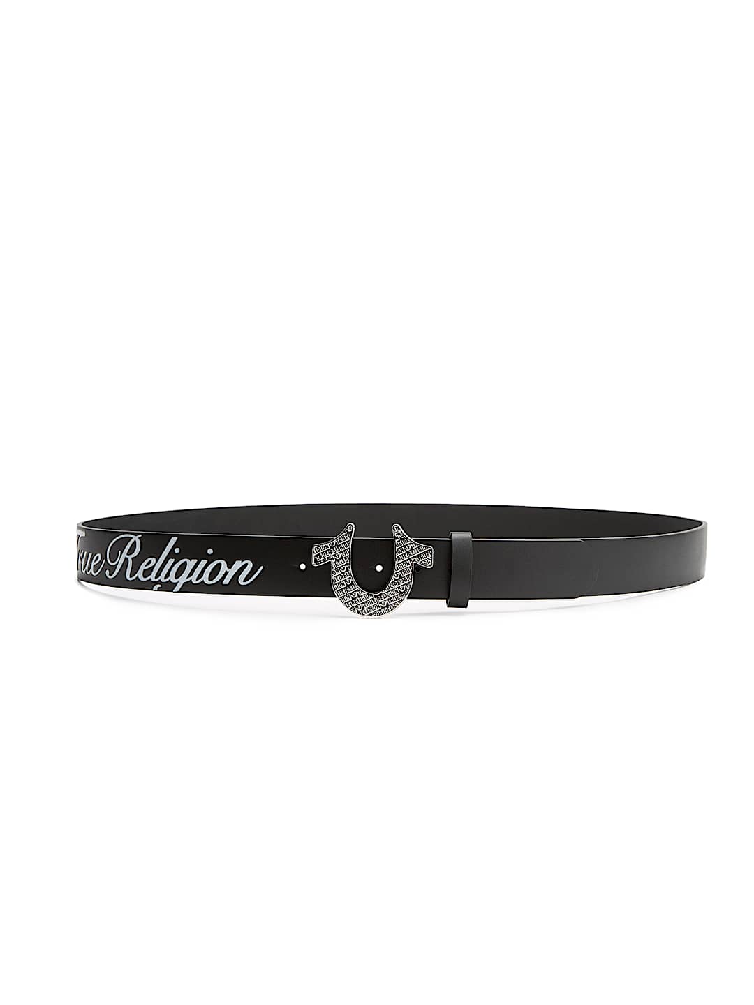 SCRIPT HORSESHOE BUCKLE BELT