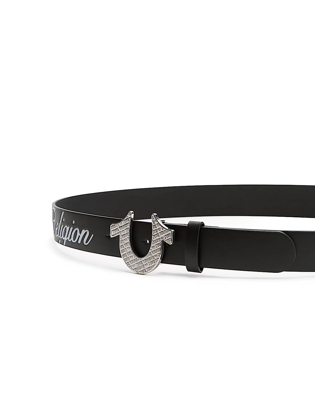 SCRIPT HORSESHOE BUCKLE BELT